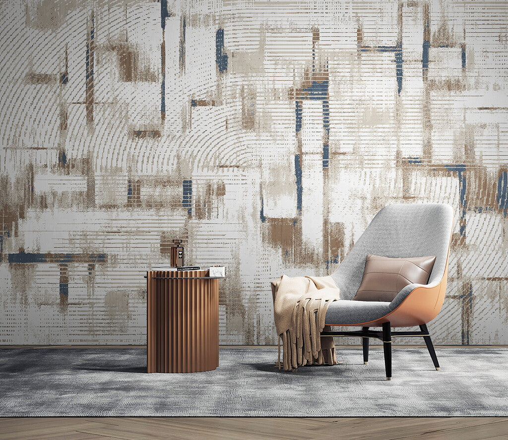 Urban Elegance Textured Abstract Art Wallpaper