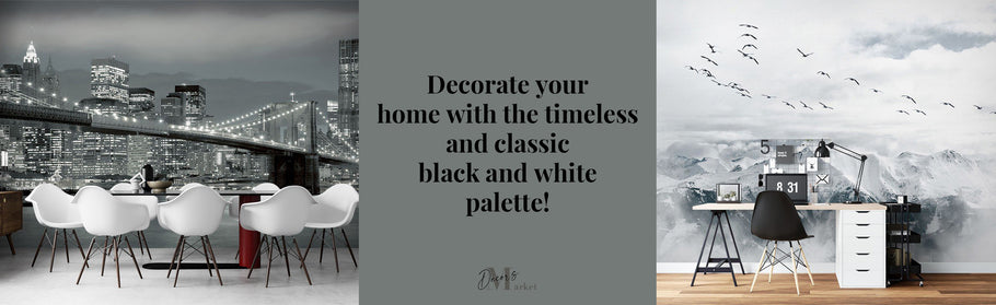 Decorate your home with the timeless and classic black and white palette!