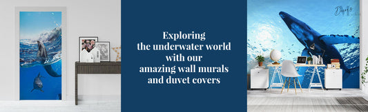 Exploring the underwater world with our amazing wall murals and duvet covers