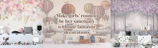 Make girls’ room to be her sanctuary with our fantastic decorations