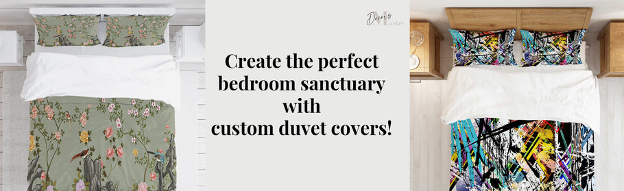 Create the perfect bedroom sanctuary with custom duvet covers!