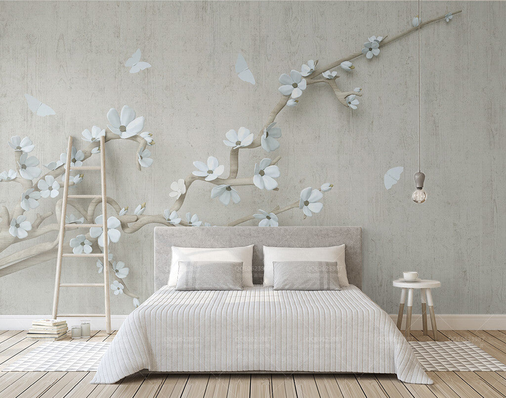 Elegant Blossoms Serenity Nature Inspired Wallpaper