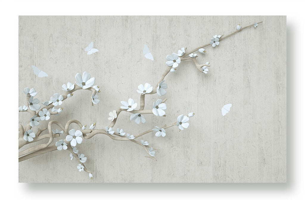 Elegant Blossoms Serenity Nature Inspired Wallpaper