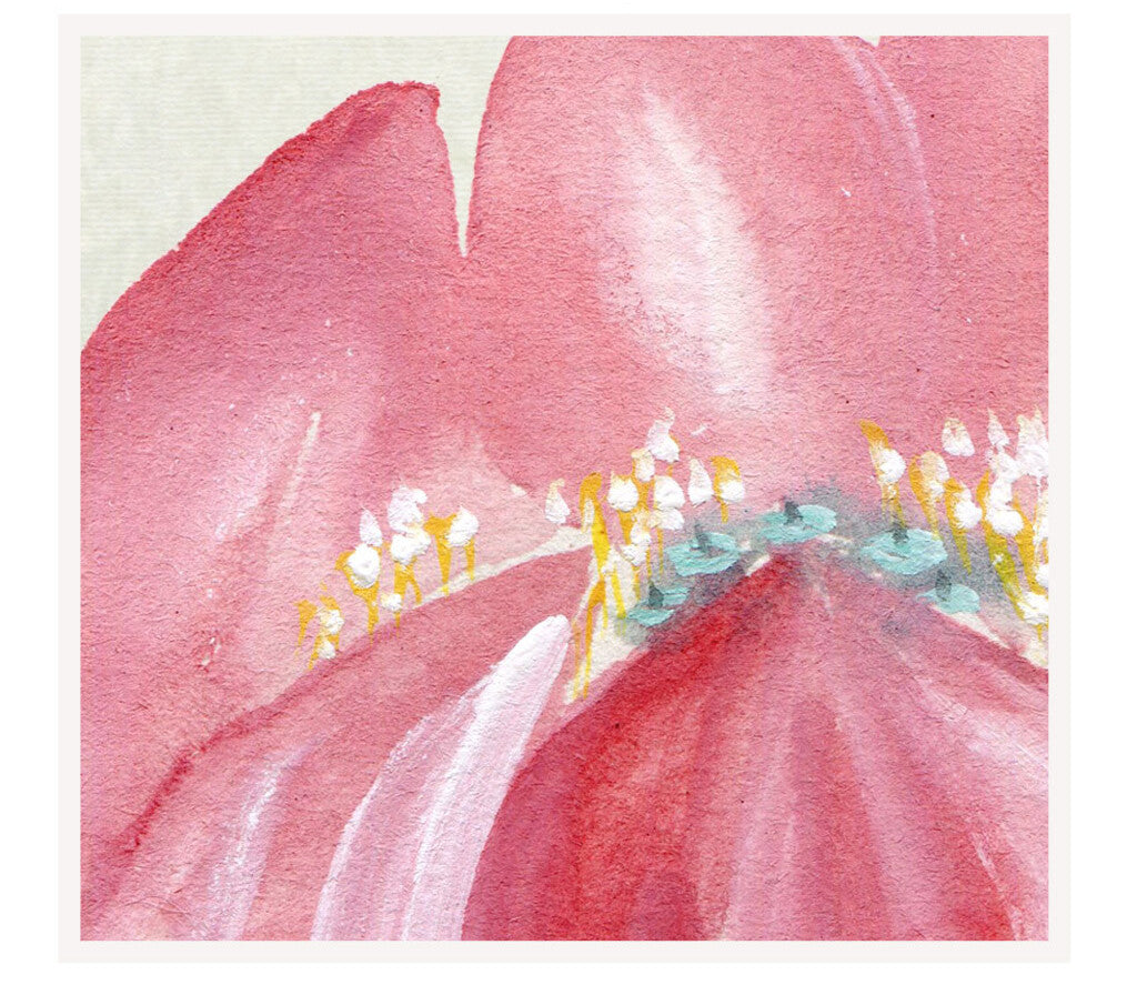 Blossoming Elegance Watercolor Lotus Floral Mural