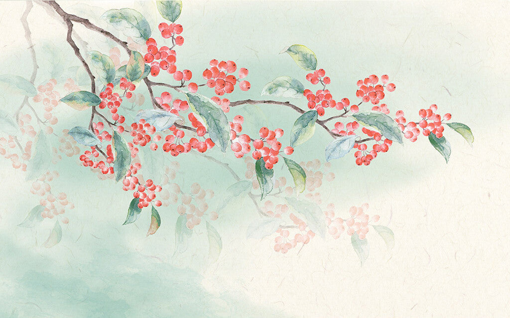 Blossoming Elegance Floral Watercolor Chic Wallpaper