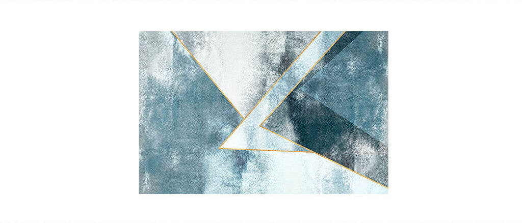 Abstract Geometric Elegance Wallpaper in Teal
