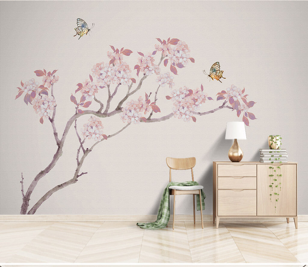 Blossoming Serenity Cherry Tree Wall Mural
