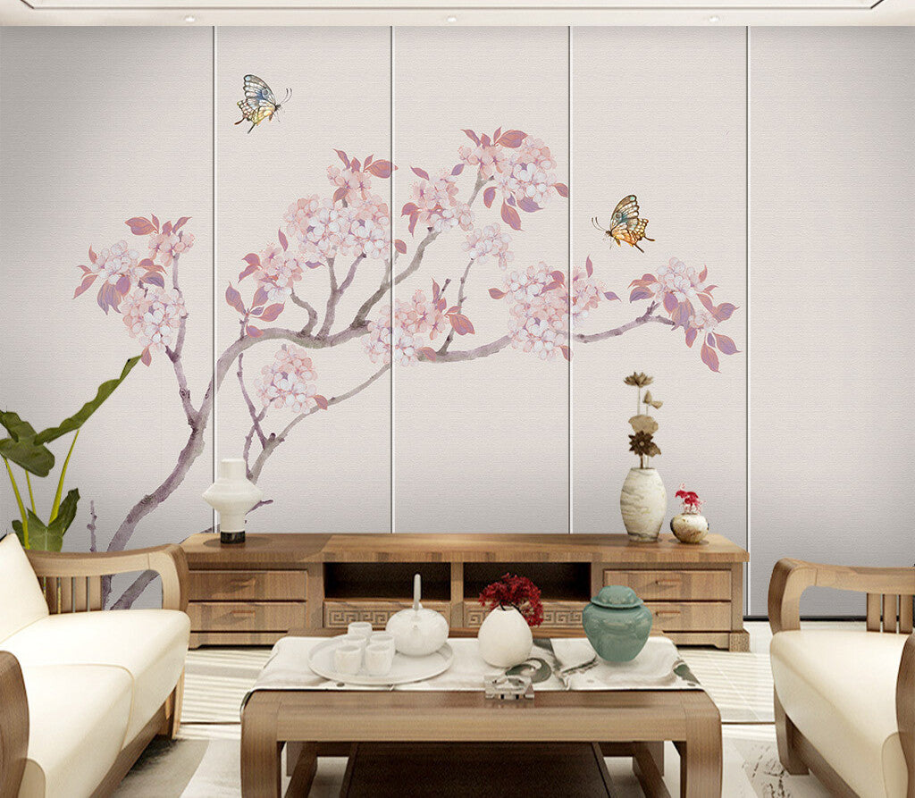 Blossoming Serenity Cherry Tree Wall Mural