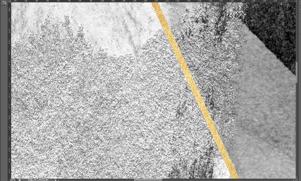 Abstract Geometric Marble Gold Accent Wallpaper