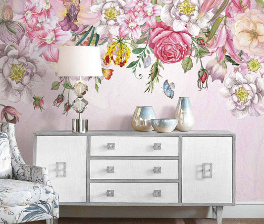 Enchanted Garden Bloom Elegance Wall Mural