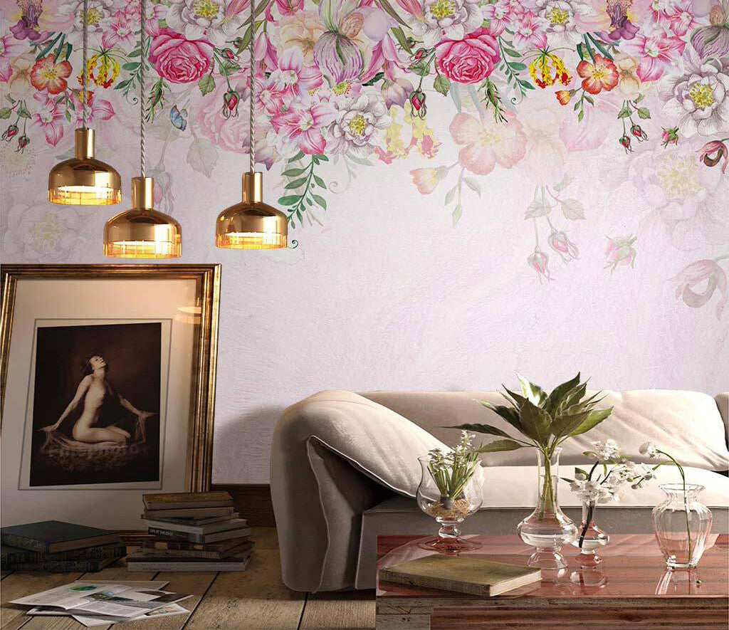 Enchanted Garden Bloom Elegance Wall Mural