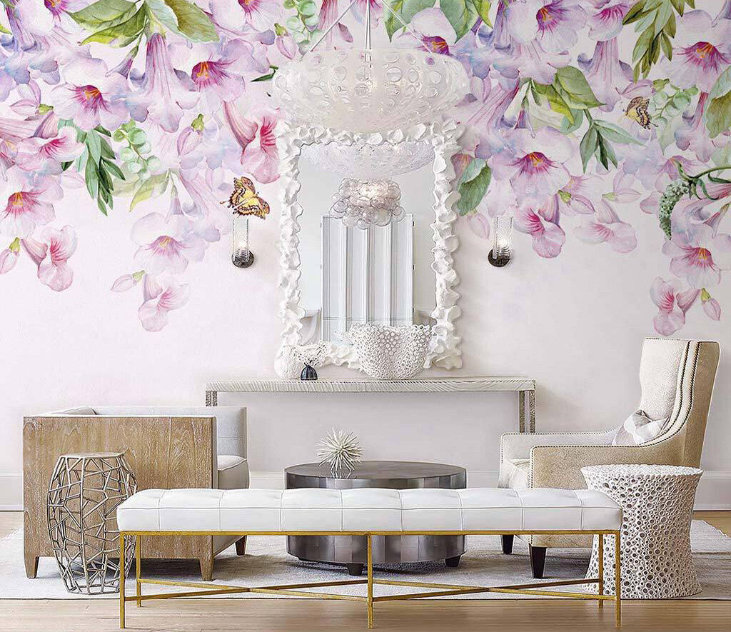 Blooming Elegance Floral Symphony Wallcovering Essence