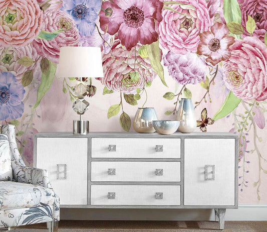 Blossom Enchantment Elegance Floral Dreamy Wallpaper