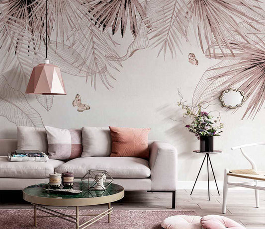 Whispering Palms Chic Elegance Home Wallpaper