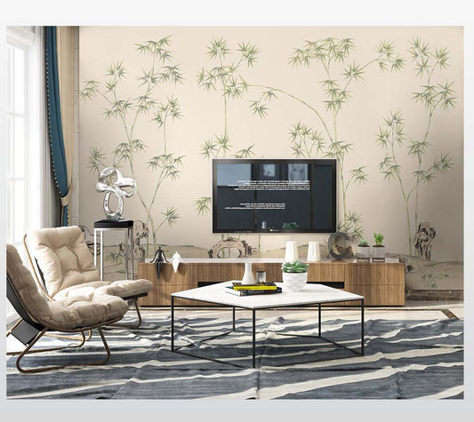 Tranquil Bamboo Forest Serene Wall Mural