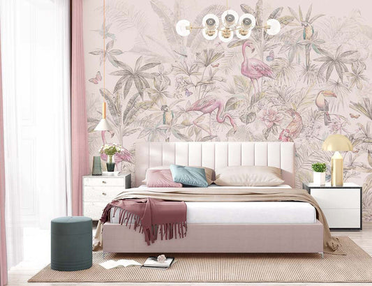 Enchanted Flora Fauna Dreamy Haven Wallpaper