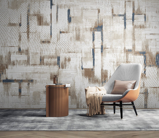 Urban Elegance Textured Abstract Art Wallpaper