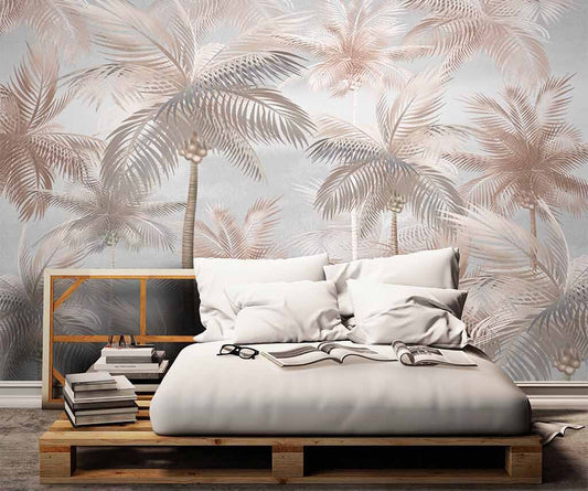 Whispering Palms Serene Oasis Bedroom Wallpaper