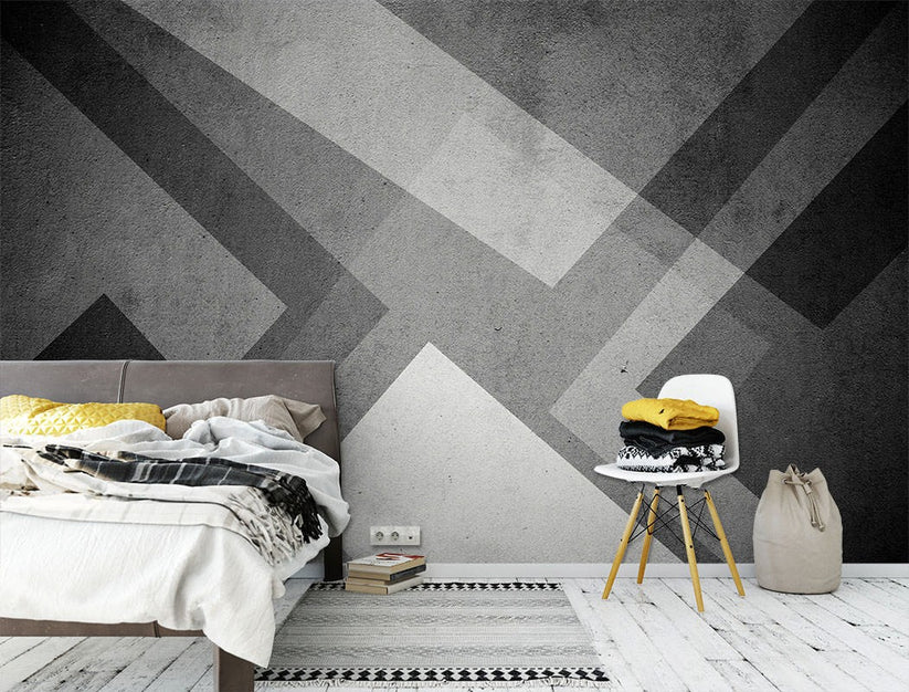 Pattern Line Art Abstract Black Wallpaper Mural Decorsmarket