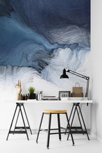 Load image into Gallery viewer, Marble Texture Blue Wallpaper Mural,Self-Adhesive Peel And Stick 3D Wall Art,Australian Company Removable Wall Decor
