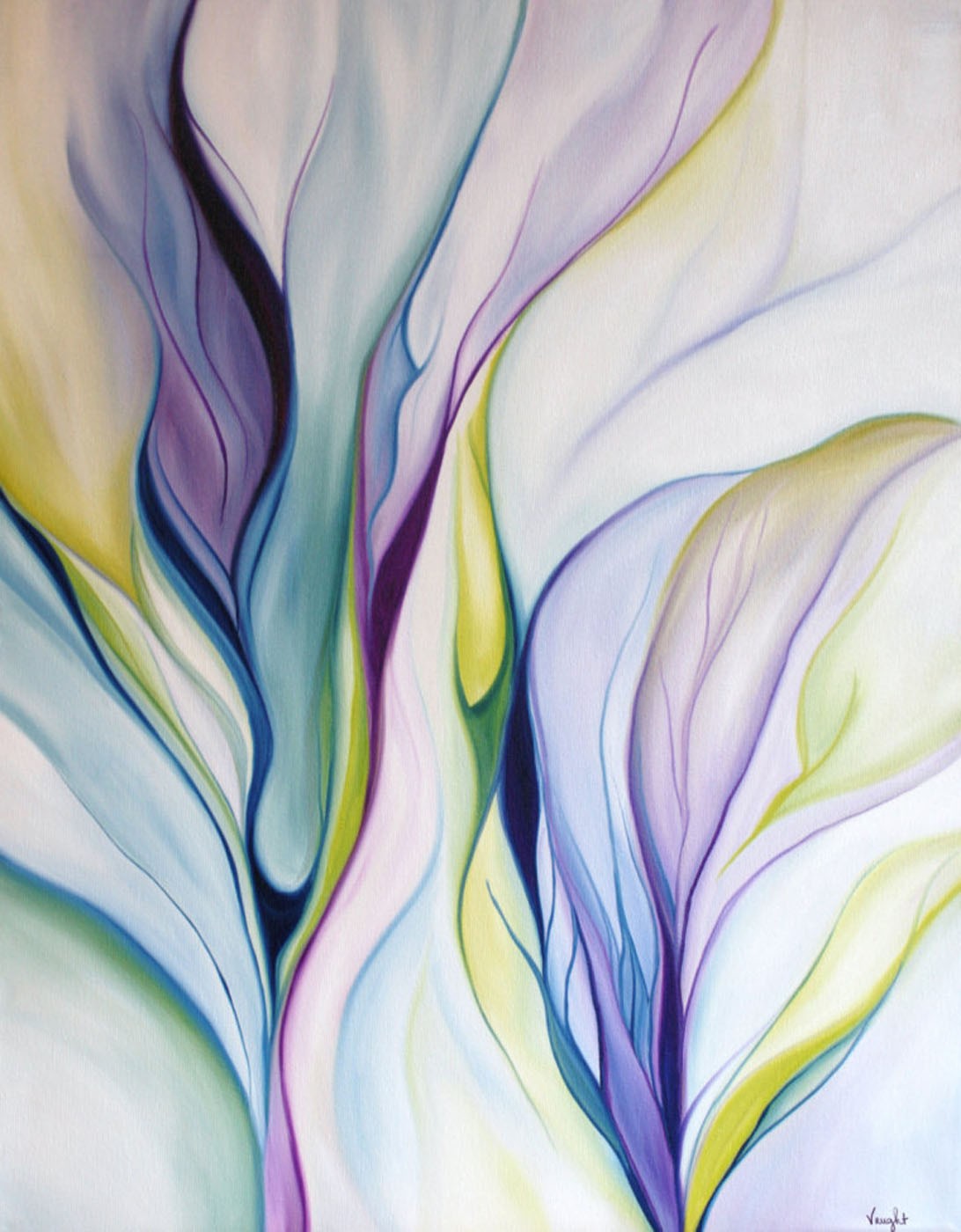 Color Ripple Art Abstract Multicolour Wallpaper Mural - Decorsmarket ...