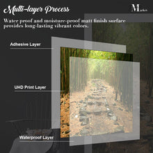 Load image into Gallery viewer, Tropical Trees Forest Jungle Door Wrap, Customized Mural For Door, Door Mural Sticker, Peel And Stick Door Cover, Removable Door Decal
