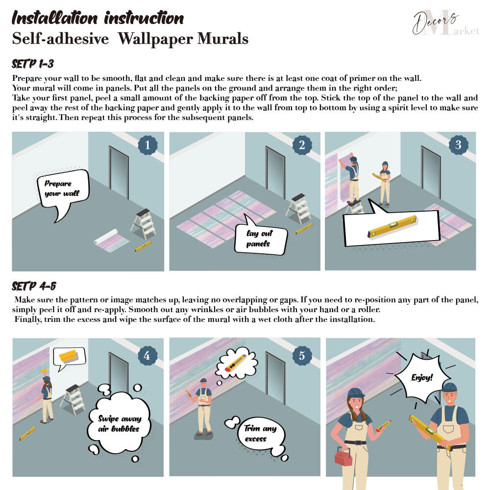 Blossoming Elegance Floral Watercolor Chic Wallpaper