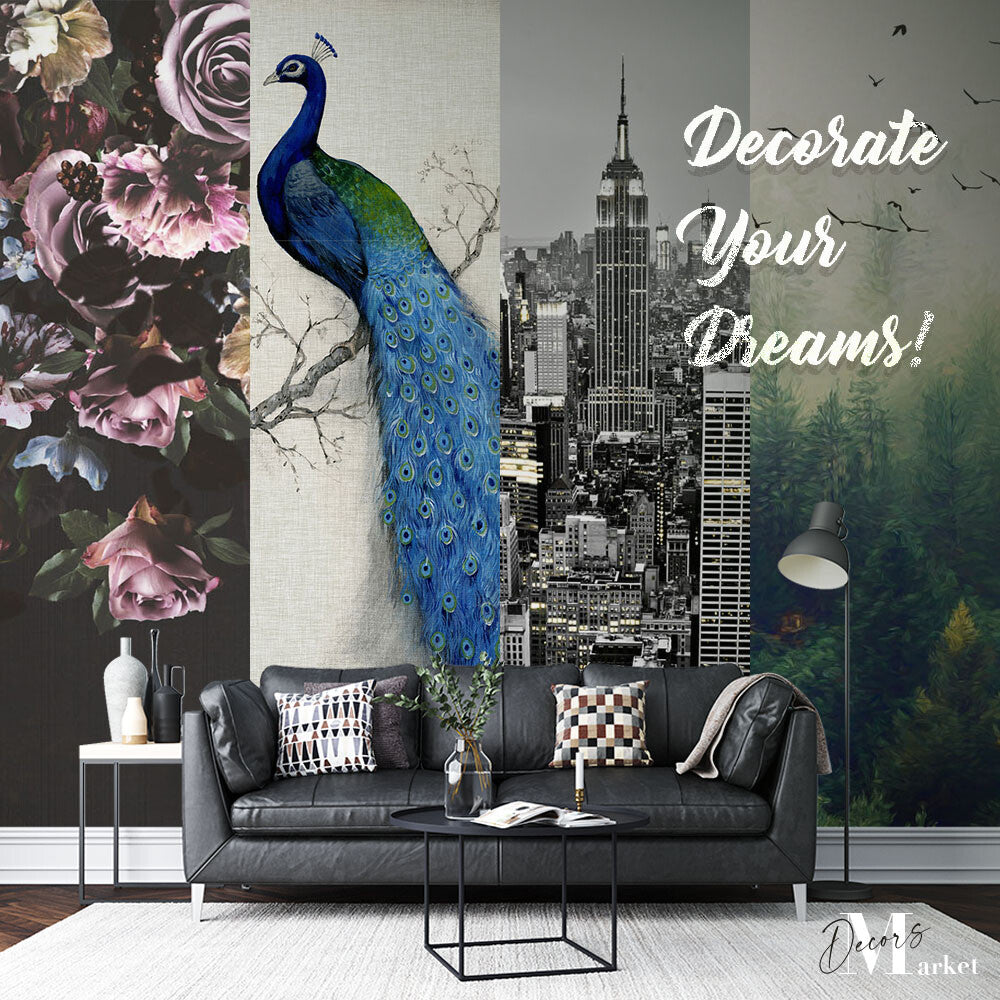 Ethereal Blossom Cascade Watercolor Wallpaper