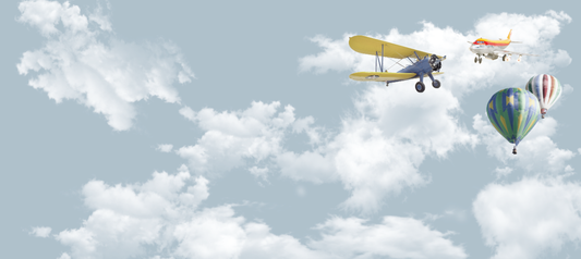 Copy of Copy of 3D Airplane Wallpaper-WALL 5
